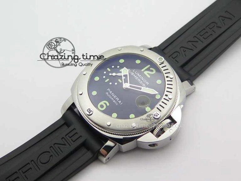 PAM024 R V6F Best Edition Black Dial On Black Rubber Strap A7750