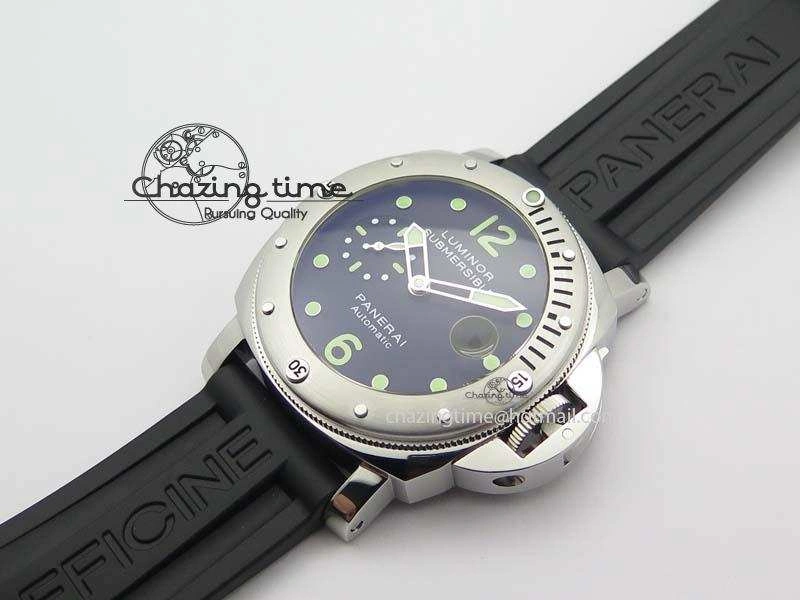 PAM024 R V6F Best Edition Black Dial On Black Rubber Strap A7750