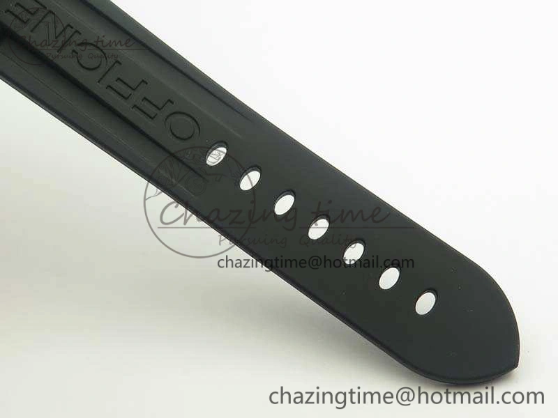 PAM024 XF 1:1 Best Edition Black Dial On Rubber Strap A7750 V2