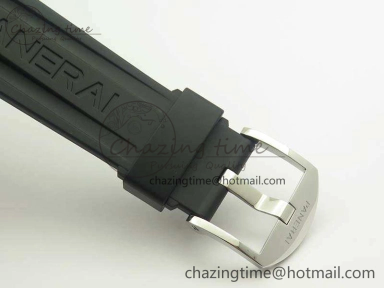 PAM024 XF 1:1 Best Edition Black Dial On Rubber Strap A7750 V2
