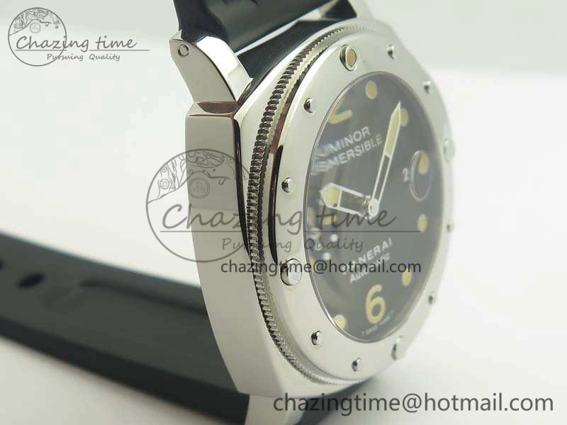 PAM024 XF 1:1 Best Edition Black Dial On Rubber Strap A7750 V2