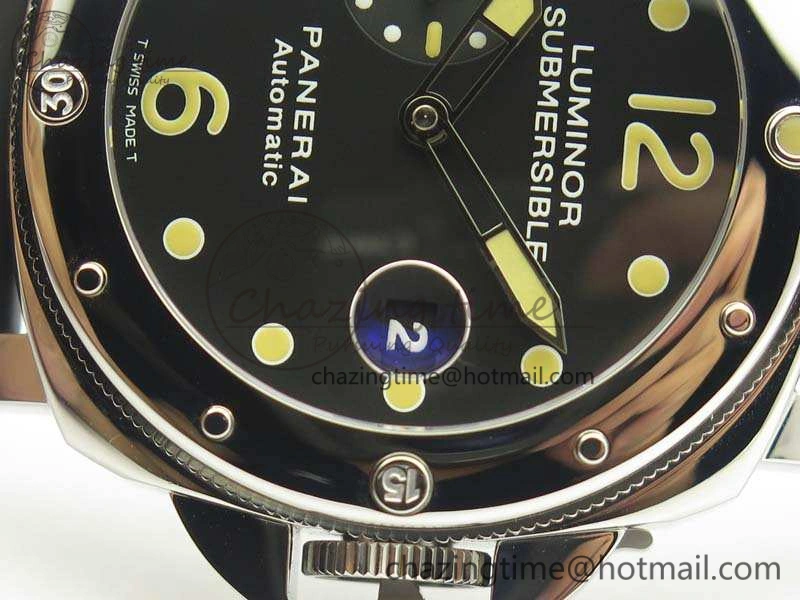 PAM024 XF 1:1 Best Edition Black Dial On Rubber Strap A7750 V2