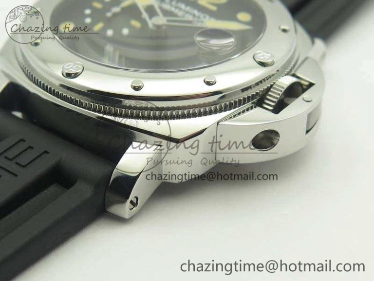PAM024 XF 1:1 Best Edition Black Dial On Rubber Strap A7750 V2