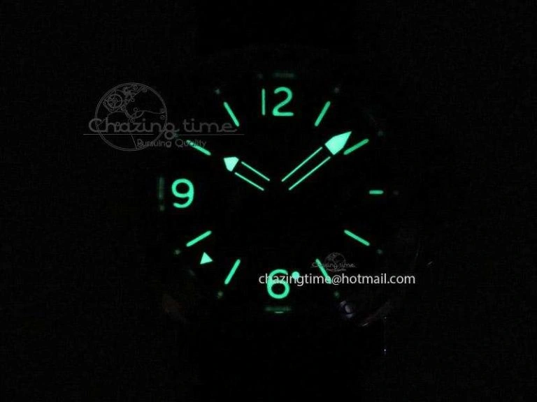 PAM029 Noob 1:1 Best Edition on Black Rubber Strap