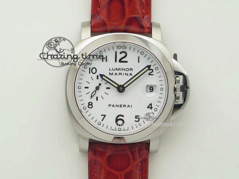PAM049 F V6F 1:1 Best Edition On Red Leather Strap A7750