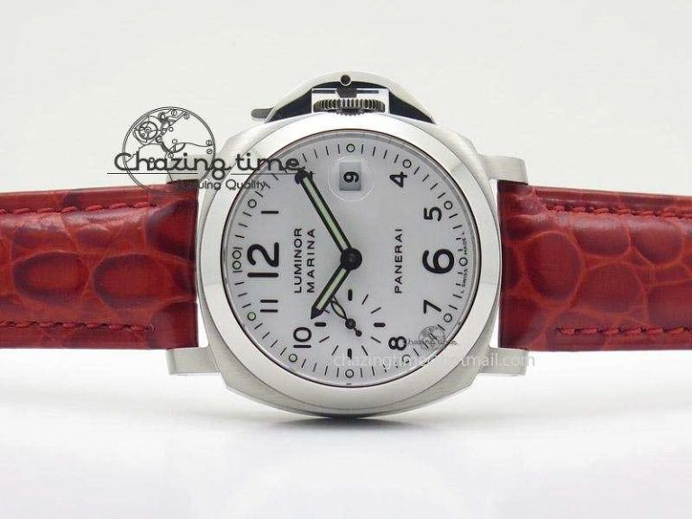 PAM049 F V6F 1:1 Best Edition On Red Leather Strap A7750