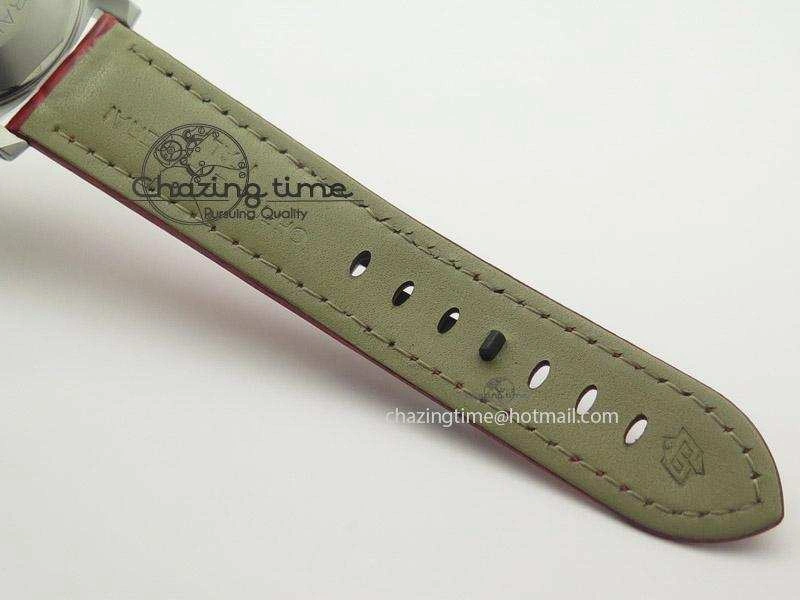 PAM049 F V6F 1:1 Best Edition On Red Leather Strap A7750