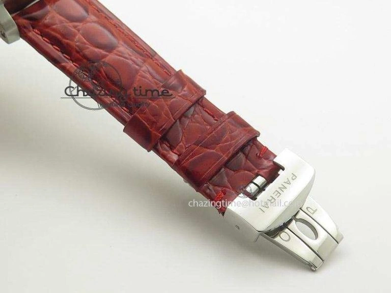 PAM049 F V6F 1:1 Best Edition On Red Leather Strap A7750