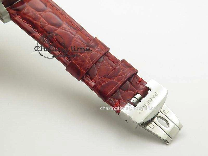 PAM049 F V6F 1:1 Best Edition On Red Leather Strap A7750