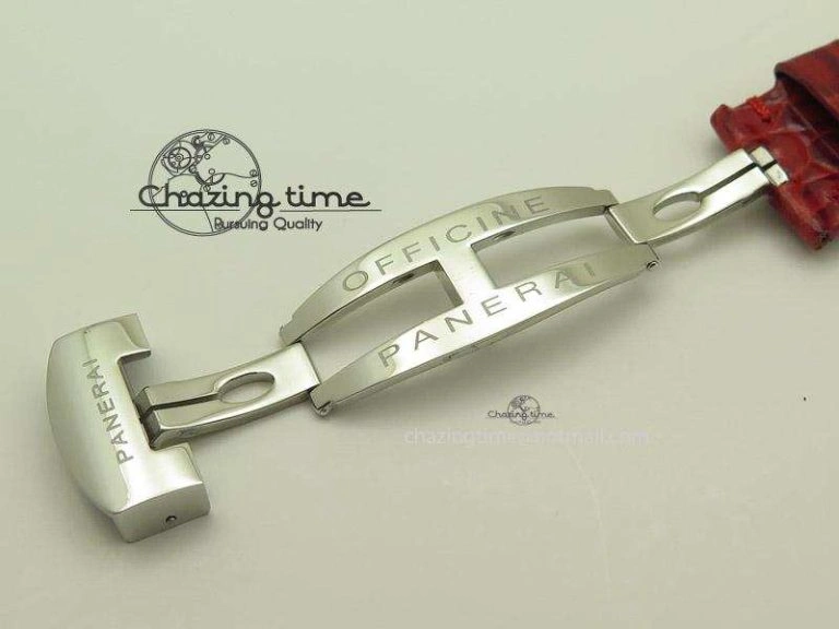 PAM049 F V6F 1:1 Best Edition On Red Leather Strap A7750