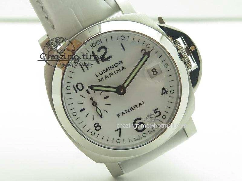 PAM049 F V6F 1:1 Best Edition On White Leather Strap A7750