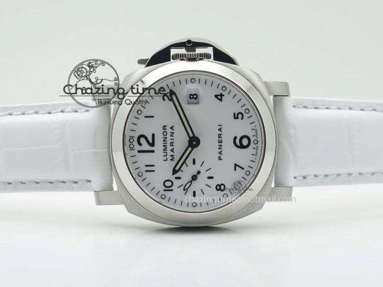 PAM049 F V6F 1:1 Best Edition On White Leather Strap A7750