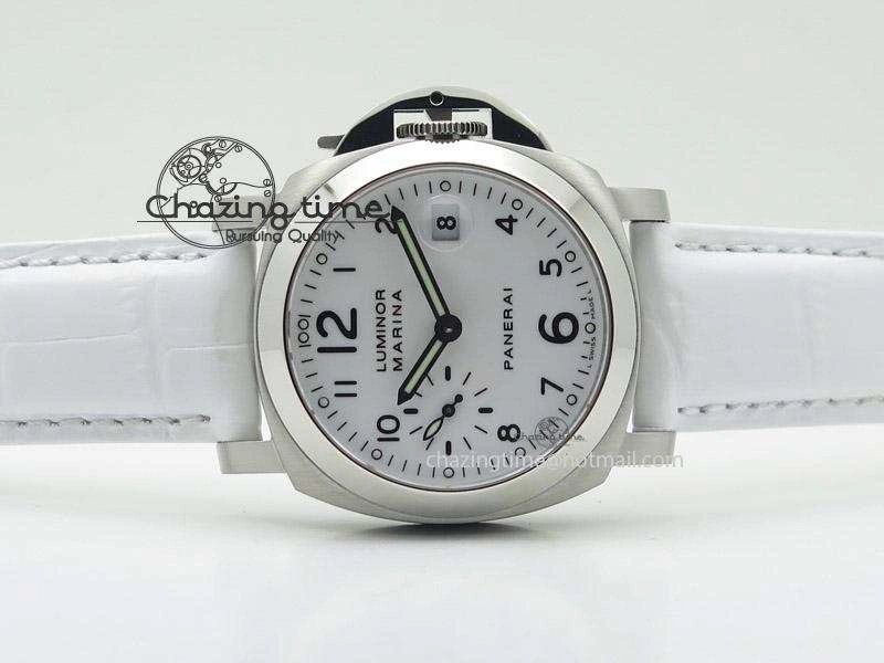 PAM049 F V6F 1:1 Best Edition On White Leather Strap A7750
