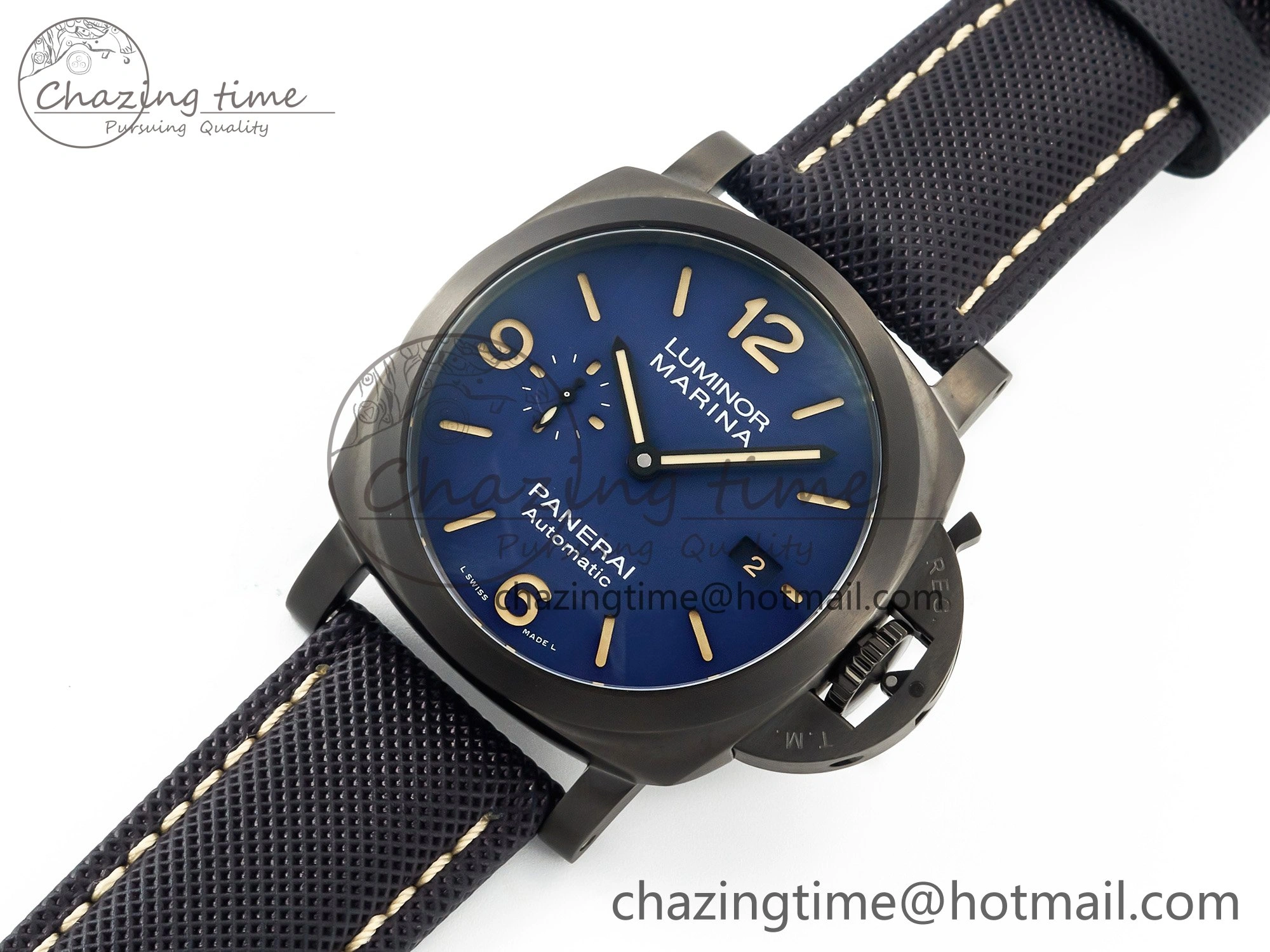 PAM1021 W TTF 1:1 Best Edition on Blue Nylon Strap P9010