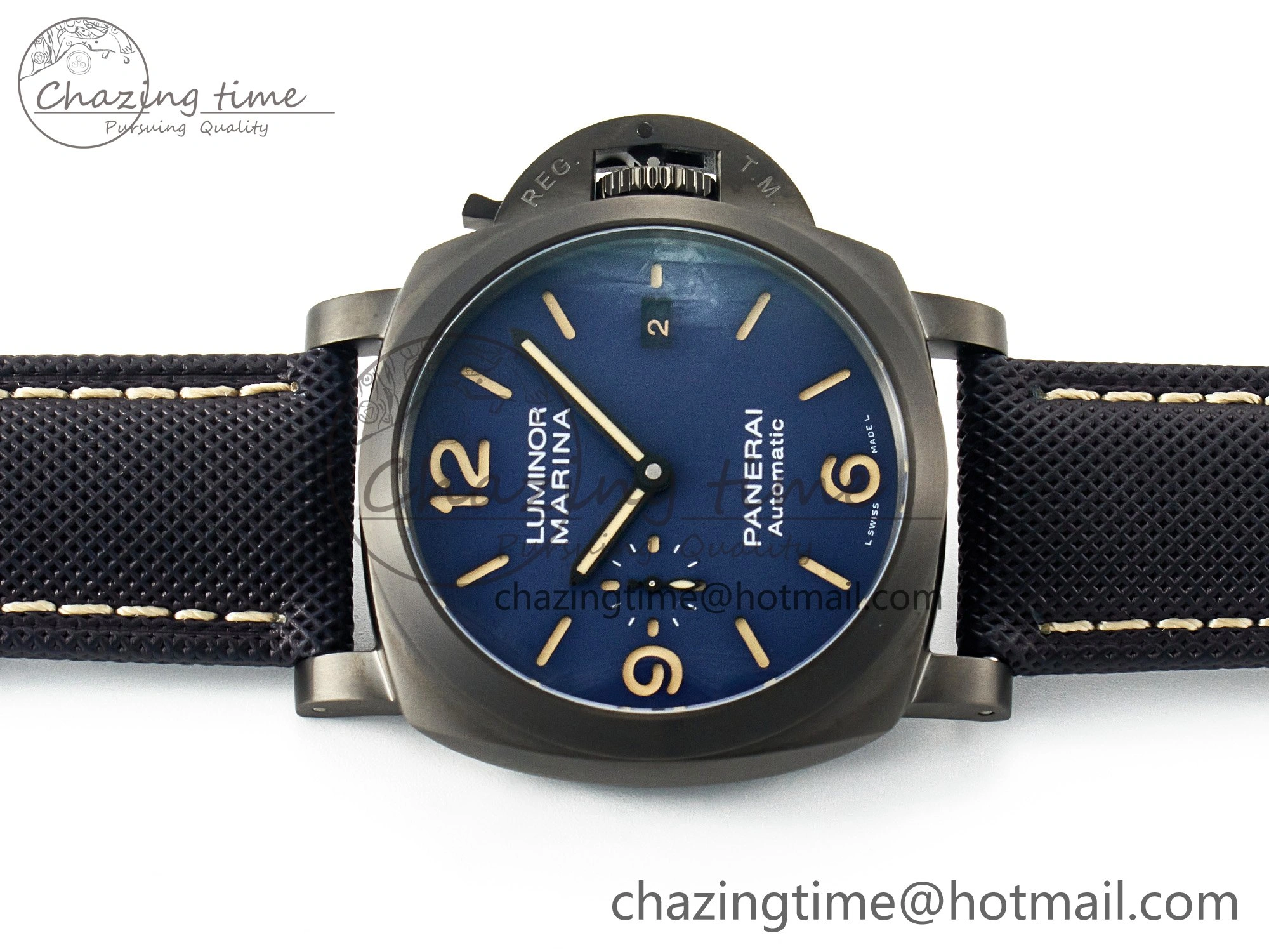 PAM1021 W TTF 1:1 Best Edition on Blue Nylon Strap P9010