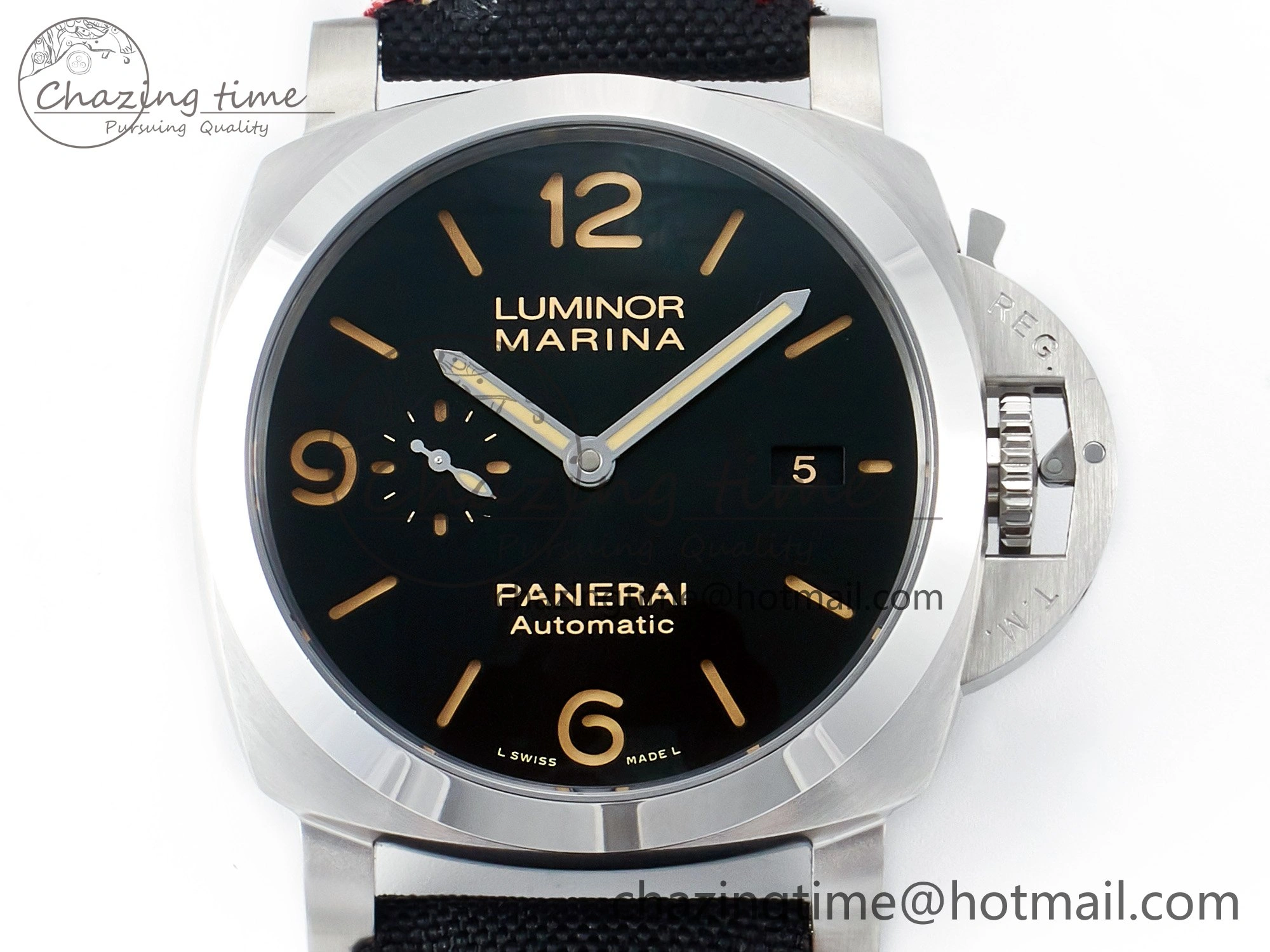 PAM1025 V TTF 1:1 Best Edition on Black Leather Strap P9010