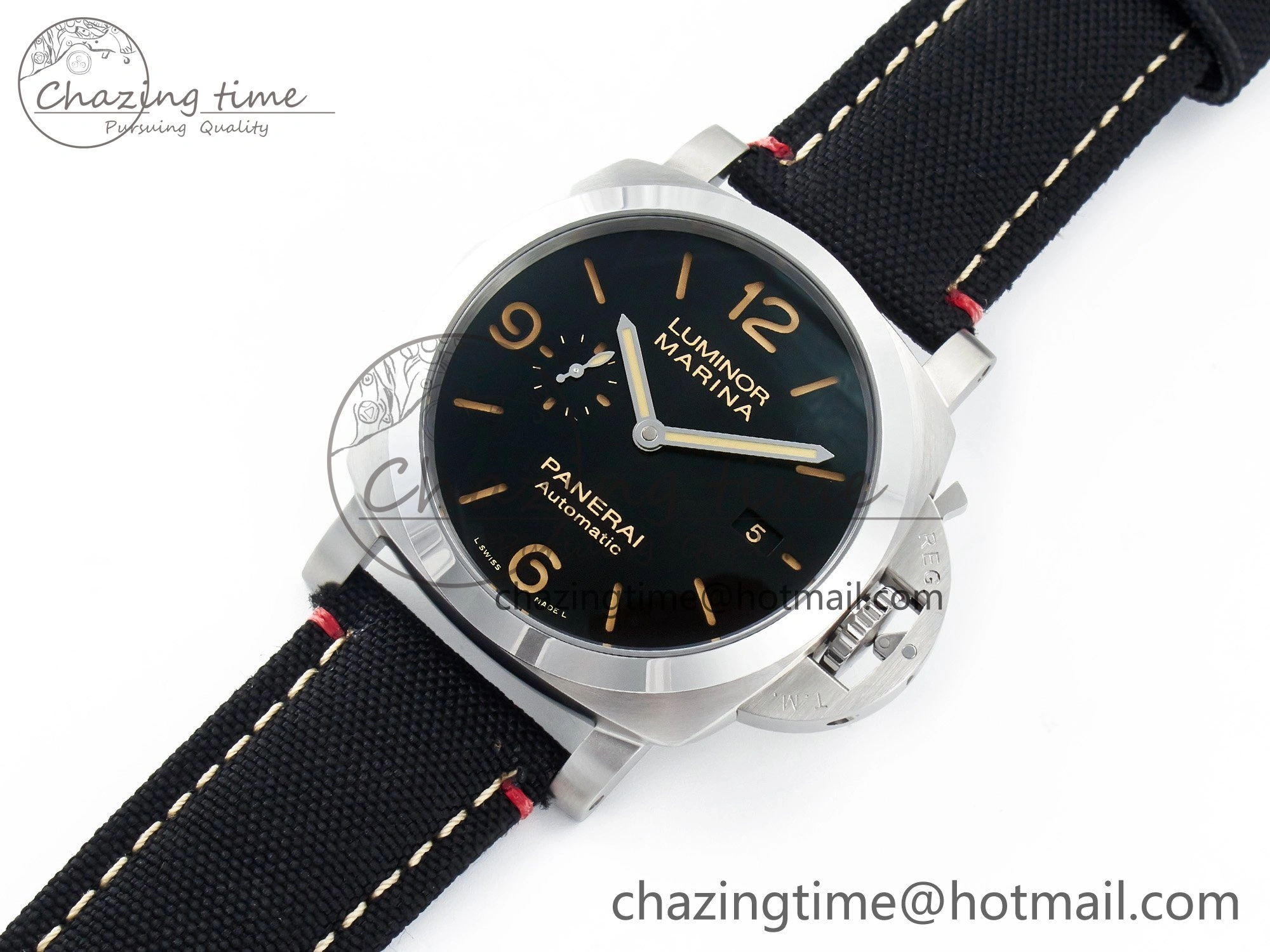 PAM1025 V TTF 1:1 Best Edition on Black Leather Strap P9010