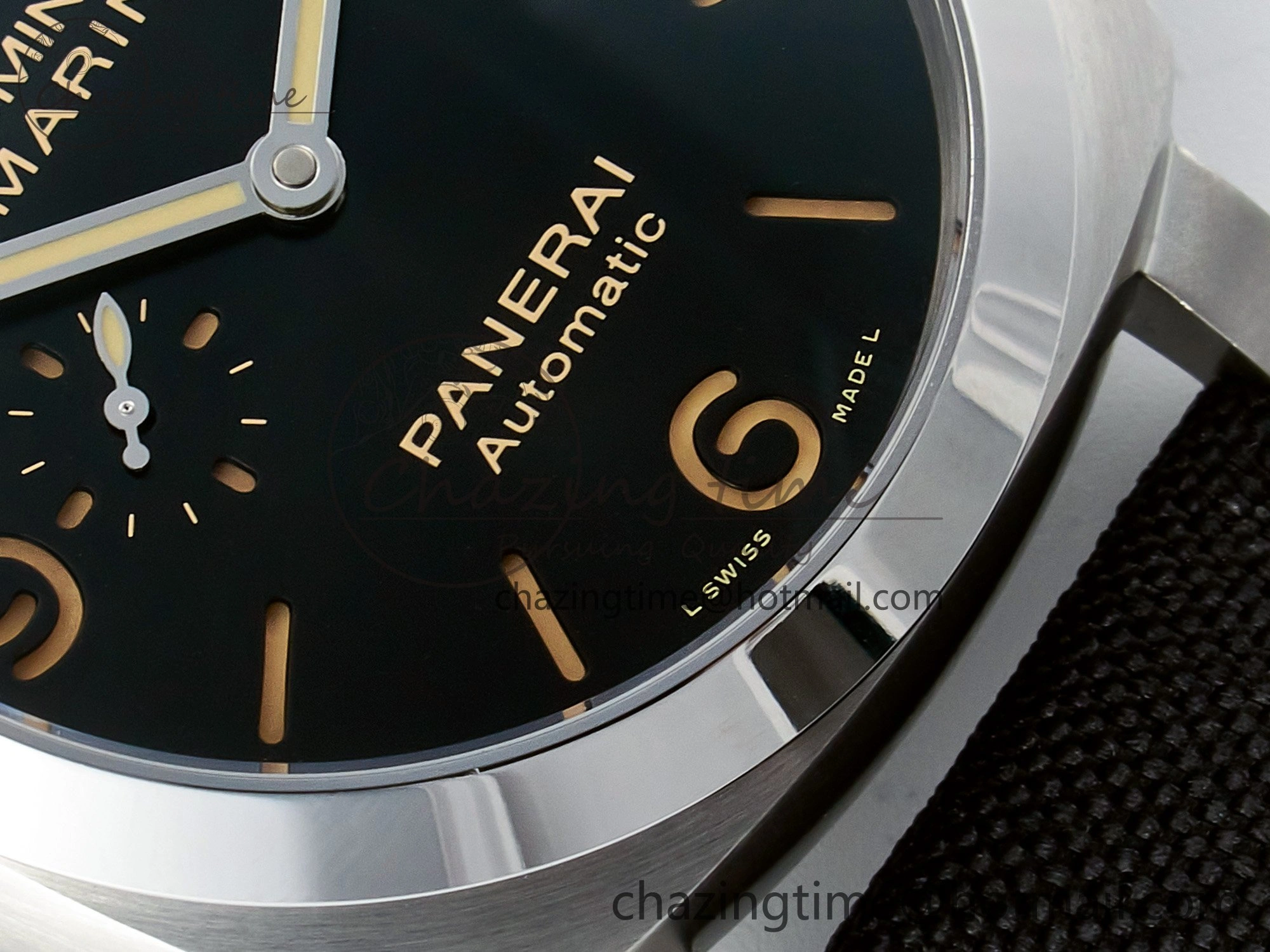 PAM1025 V TTF 1:1 Best Edition on Black Leather Strap P9010