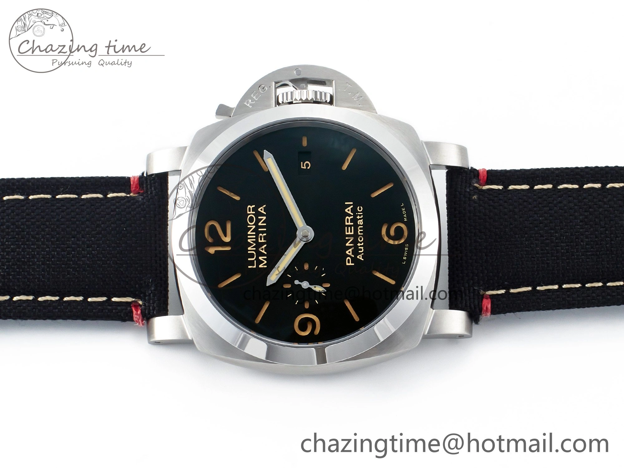 PAM1025 V TTF 1:1 Best Edition on Black Leather Strap P9010