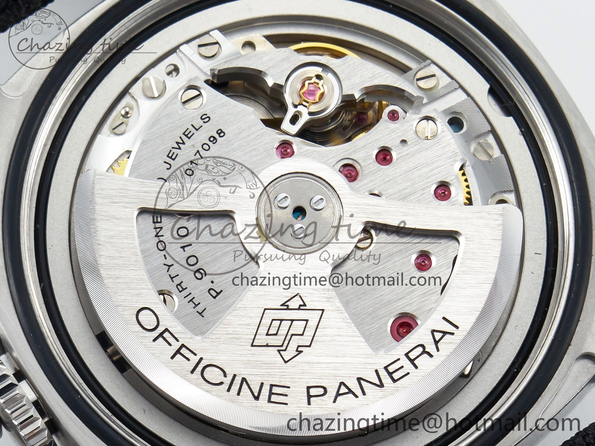 PAM1025 V TTF 1:1 Best Edition on Black Leather Strap P9010