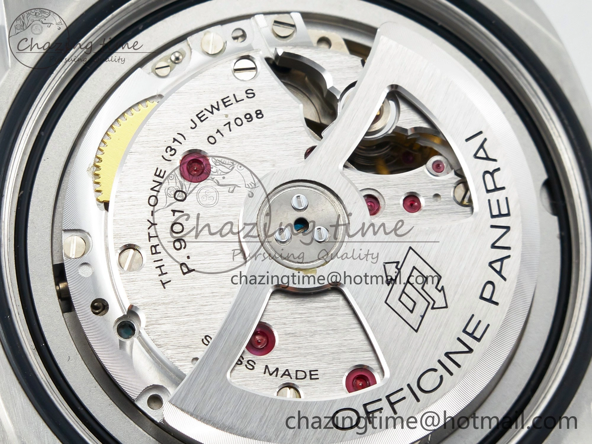PAM1025 V TTF 1:1 Best Edition on Black Leather Strap P9010