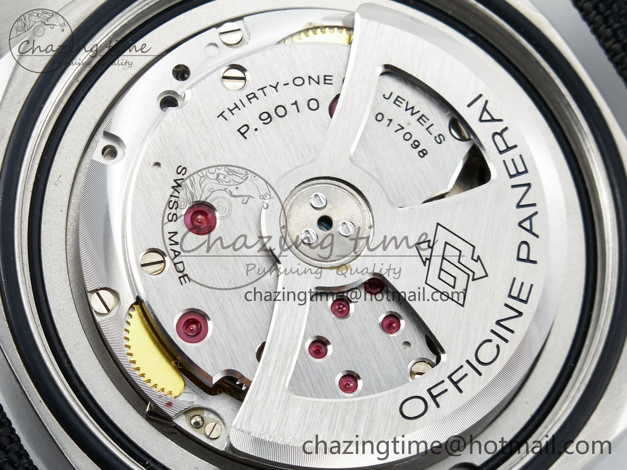 PAM1025 V TTF 1:1 Best Edition on Black Leather Strap P9010
