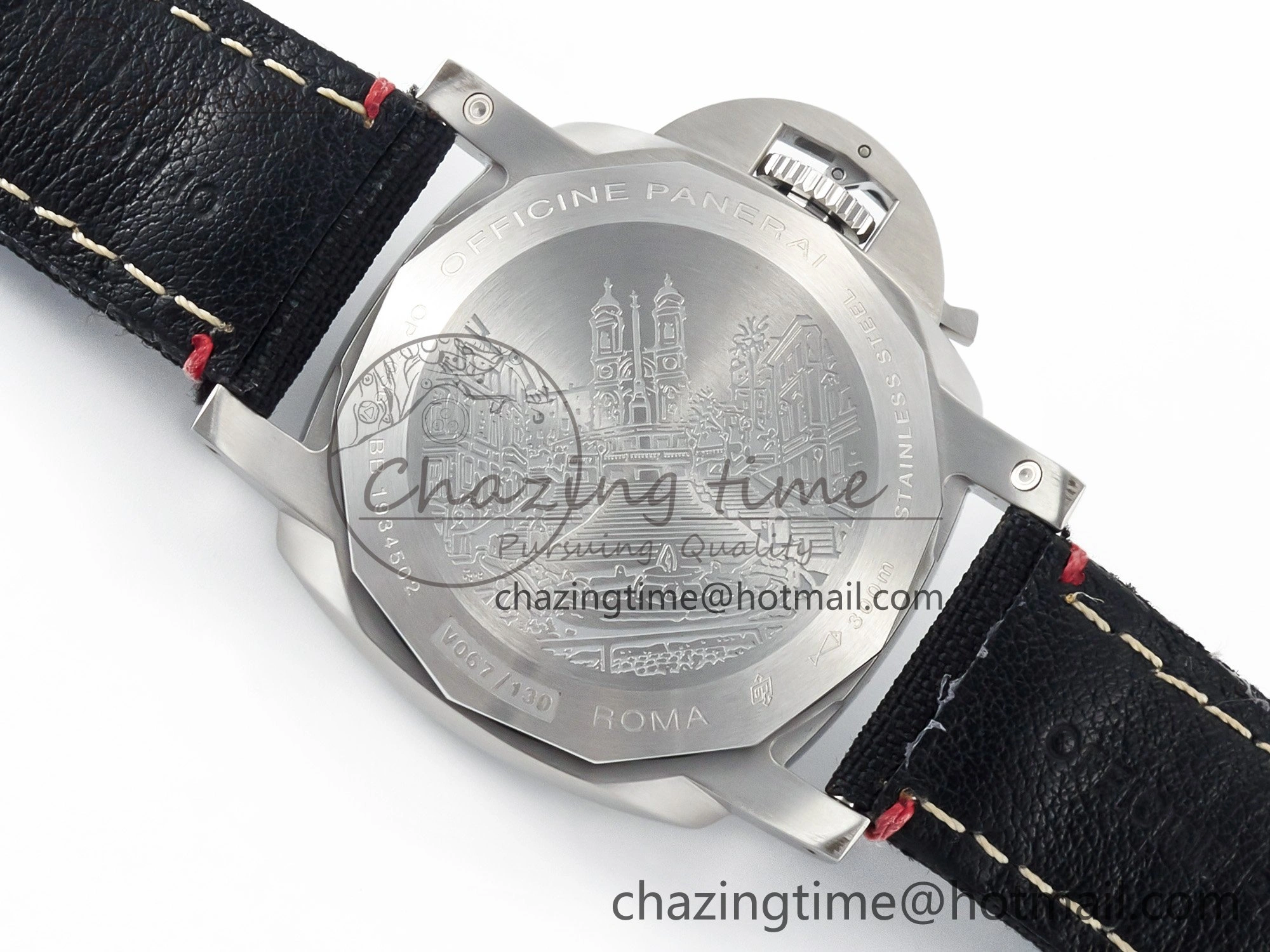 PAM1025 V TTF 1:1 Best Edition on Black Leather Strap P9010