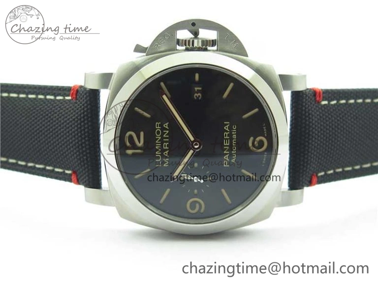 PAM1025 VSF 1:1 Best Edition Black Dial on Black Canvas Strap P.9010 Clone