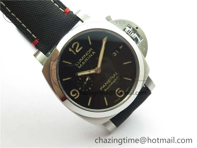 PAM1025 VSF 1:1 Best Edition Black Dial on Black Canvas Strap P.9010 Clone