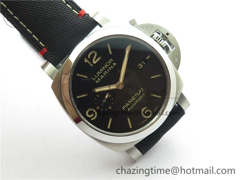 PAM1025 VSF 1:1 Best Edition Black Dial on Black Canvas Strap P.9010 Clone