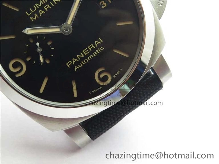 PAM1025 VSF 1:1 Best Edition Black Dial on Black Canvas Strap P.9010 Clone