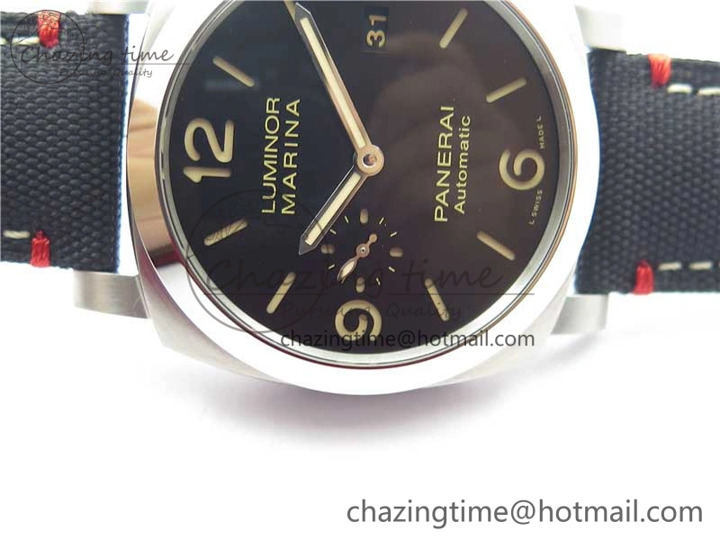 PAM1025 VSF 1:1 Best Edition Black Dial on Black Canvas Strap P.9010 Clone