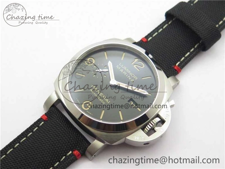 PAM1025 VSF 1:1 Best Edition Black Dial on Black Canvas Strap P.9010 Clone