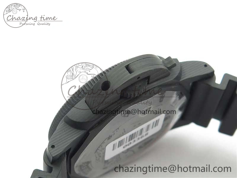 PAM1039 Carbotech VSF Best Edition Dark Grey Sail Dial on Rubber Strap P.9010 Clone (Free White Rubber Strap)