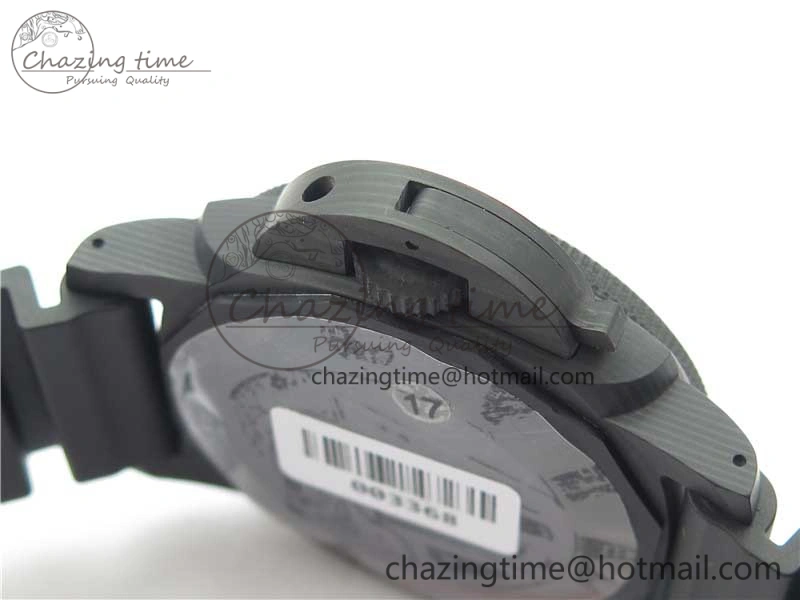 PAM1039 Carbotech VSF Best Edition Dark Grey Sail Dial on Rubber Strap P.9010 Clone (Free White Rubber Strap)
