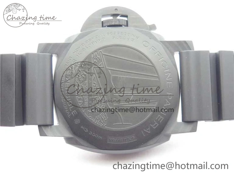 PAM1039 Carbotech VSF Best Edition Dark Grey Sail Dial on Rubber Strap P.9010 Clone (Free White Rubber Strap)