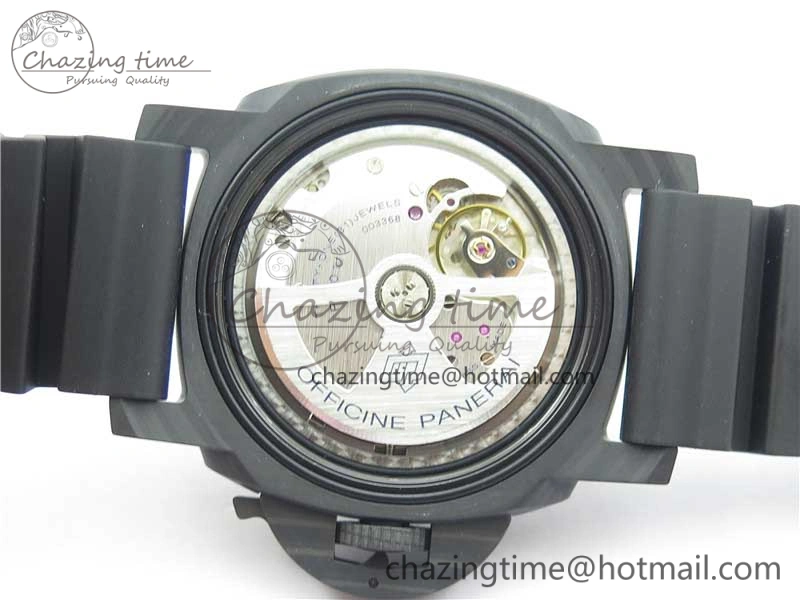 PAM1039 Carbotech VSF Best Edition Dark Grey Sail Dial on Rubber Strap P.9010 Clone (Free White Rubber Strap)