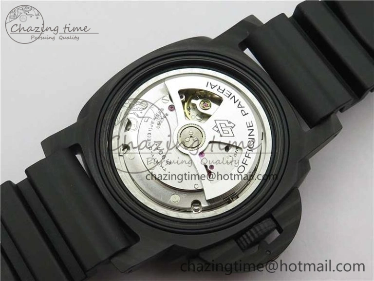PAM1039 Carbotech VSF Best Edition Dark Grey Sail Dial on Rubber Strap P.9010 Clone (Free White Rubber Strap)