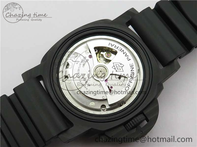 PAM1039 Carbotech VSF Best Edition Dark Grey Sail Dial on Rubber Strap P.9010 Clone (Free White Rubber Strap)