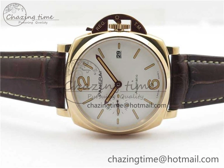 PAM1042 Luminor Due RG VSF Best Edition White Dial on Leather Strap AXXXIV