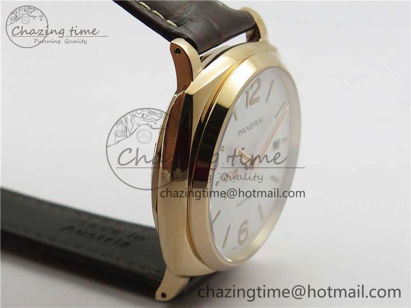 PAM1042 Luminor Due RG VSF Best Edition White Dial on Leather Strap AXXXIV