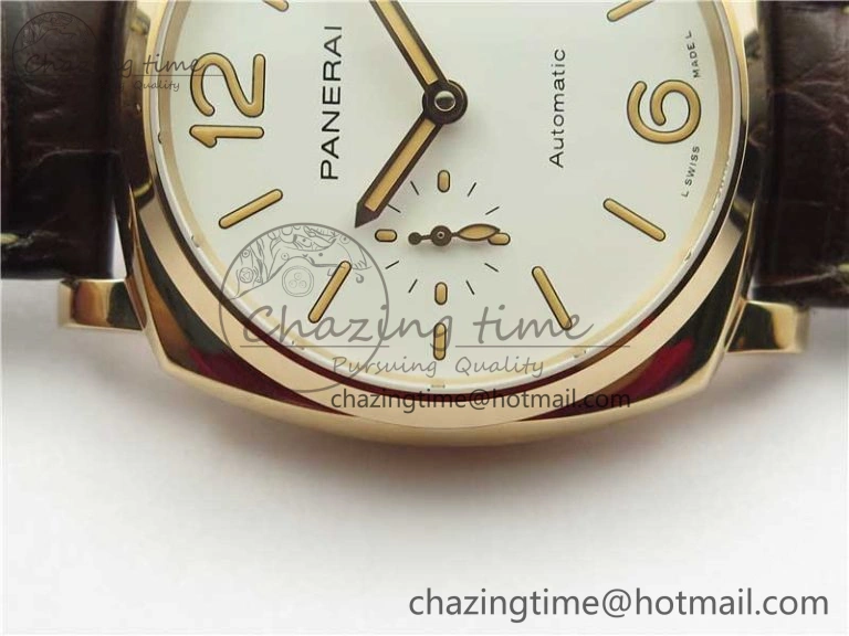 PAM1042 Luminor Due RG VSF Best Edition White Dial on Leather Strap AXXXIV