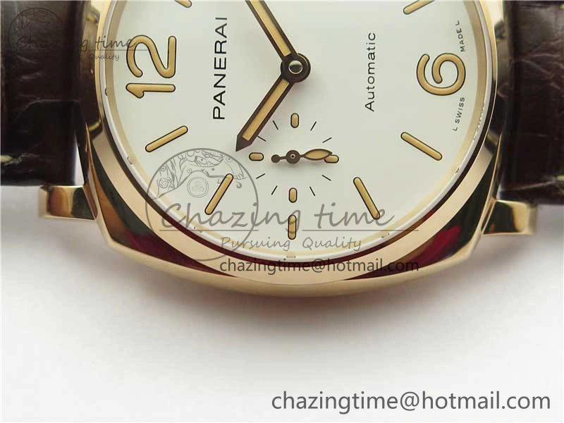 PAM1042 Luminor Due RG VSF Best Edition White Dial on Leather Strap AXXXIV