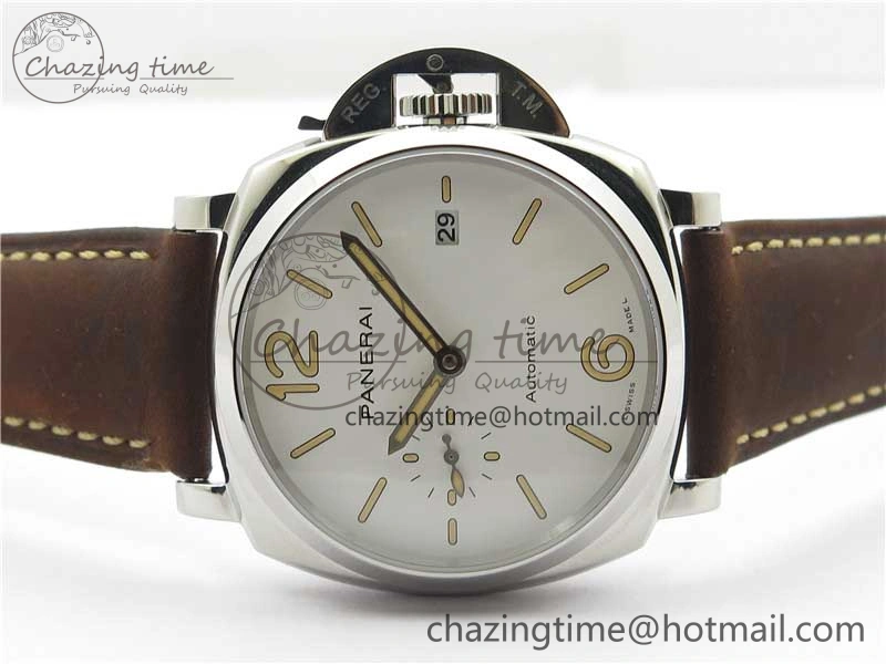 PAM1046 Luminor Due VSF Best Edition White Dial on Brown Asso Strap AXXXIV