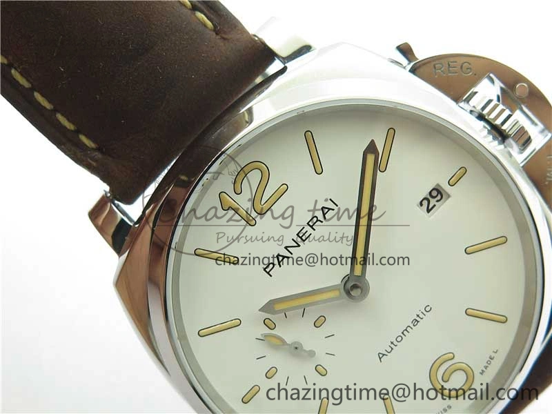 PAM1046 Luminor Due VSF Best Edition White Dial on Brown Asso Strap AXXXIV