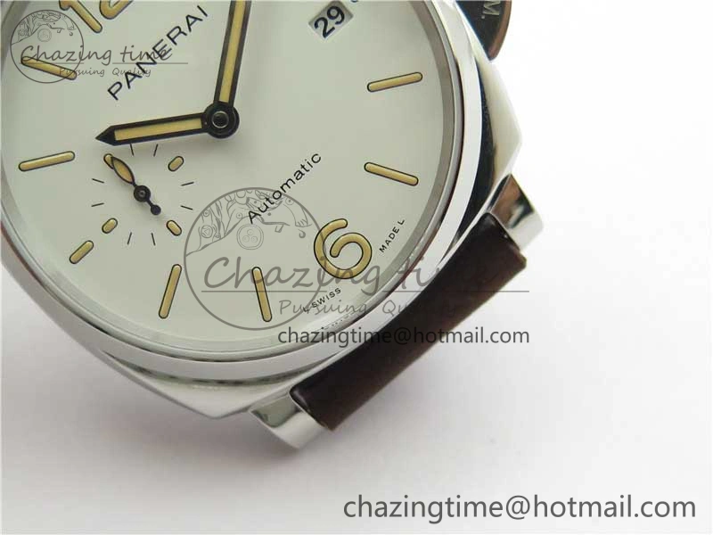 PAM1046 Luminor Due VSF Best Edition White Dial on Brown Asso Strap AXXXIV