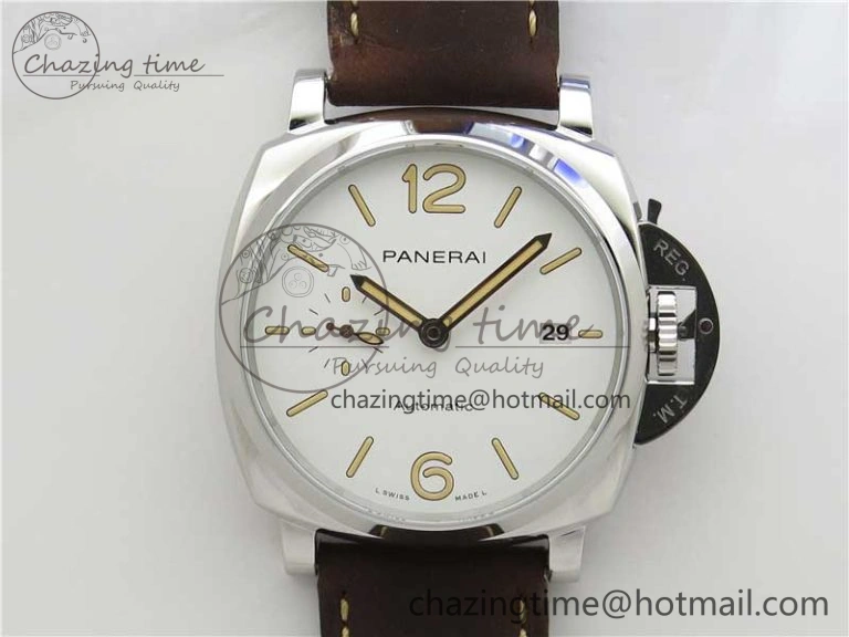 PAM1046 Luminor Due VSF Best Edition White Dial on Brown Asso Strap AXXXIV