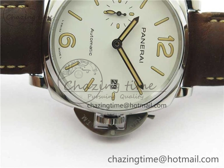PAM1046 Luminor Due VSF Best Edition White Dial on Brown Asso Strap AXXXIV