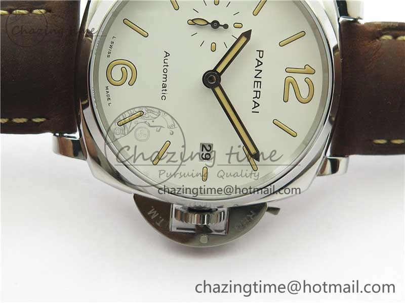 PAM1046 Luminor Due VSF Best Edition White Dial on Brown Asso Strap AXXXIV