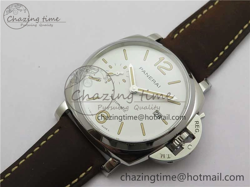 PAM1046 Luminor Due VSF Best Edition White Dial on Brown Asso Strap AXXXIV